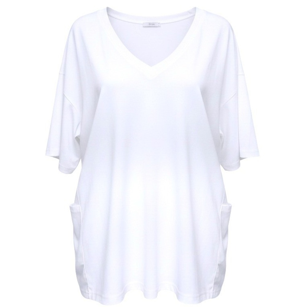 Uniankiya Women's Oversized Tee Romper Back V Neck Half Sleeve Romper Size M New